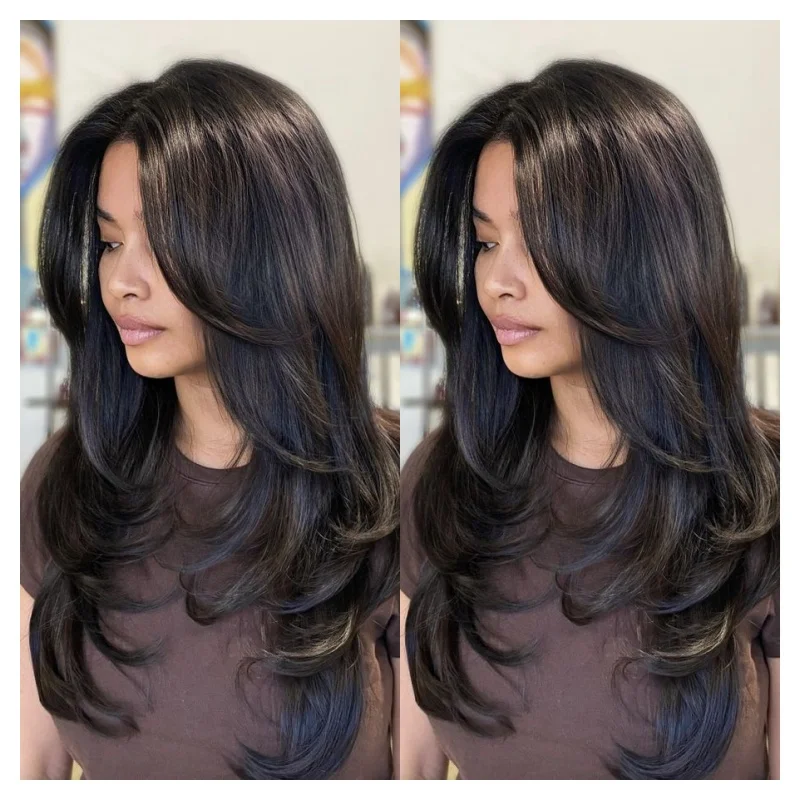 Natural Human Hair 7x5 Lace Wigs Cut Layer Human Hair Lace Front Raw Virgin Cuticle Wigs 100% Vietnamese Human Hair Wgs
Natural Human Hair 7x5 Lace Wigs Cut Layer Human Hair Lace Front Raw Virgin Cuticle Wigs 100% Vietnamese Human Hair Wgs