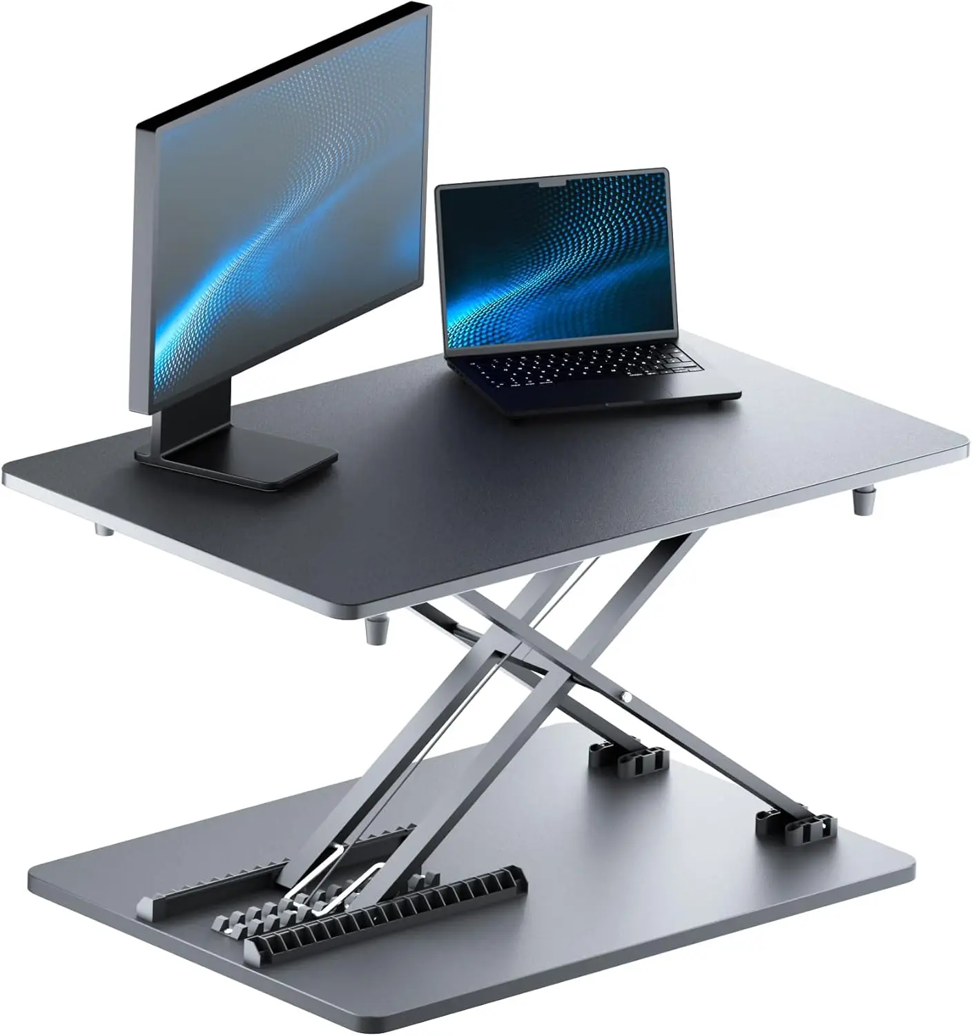 Height Adjustable Standing Desk Converter, 25.16" x 15.75" Laptop Stand for Home Office, No Assembly Required
Height Adjustable Standing Desk Converter, 25.16" x 15.75" Laptop Stand for Home Office, No Assembly Required