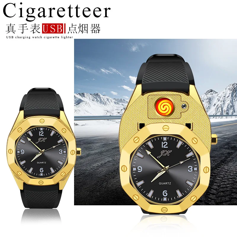 Windproof Multifunctional Watch Lighter, Metal Creative Electronic Cigarette Lighter, USB Multifunctional Lighter, Men's Gift
Windproof Multifunctional Watch Lighter, Metal Creative Electronic Cigarette Lighter, USB Multifunctional Lighter, Men's Gift