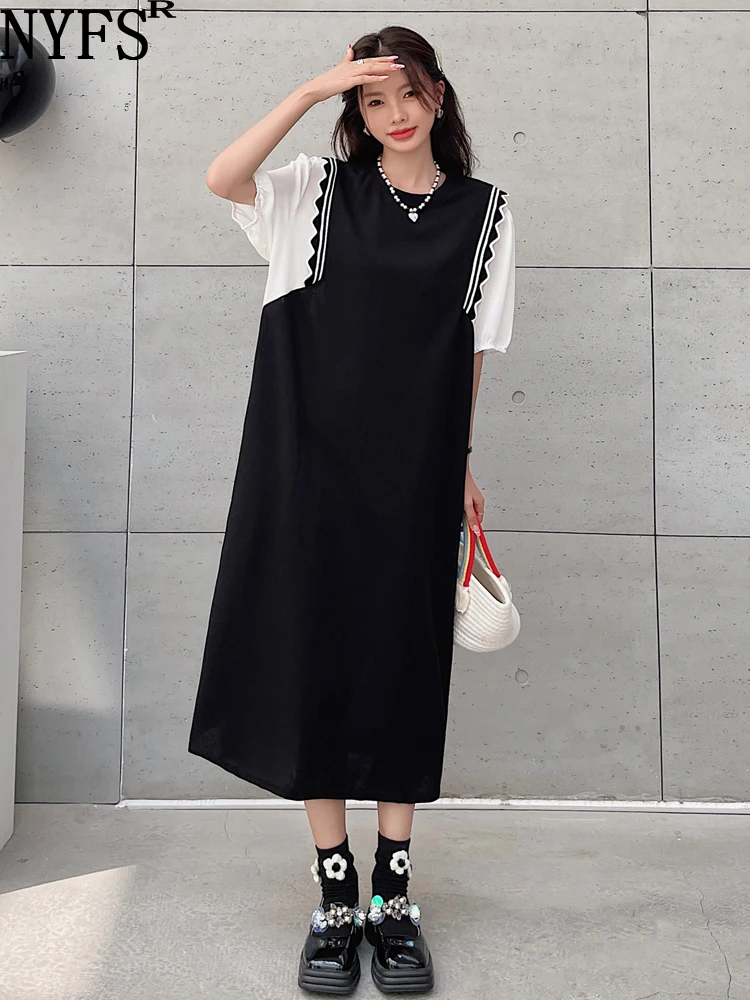 NYFS 2024 Summer New Korea Woman Dress Vestidos Robe Elbise Loose Plus Size Patchwork Short Sleeve Long Dresses
NYFS 2024 Summer New Korea Woman Dress Vestidos Robe Elbise Loose Plus Size Patchwork Short Sleeve Long Dresses