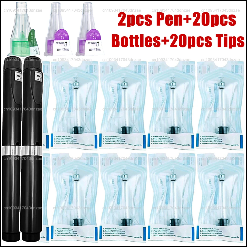 2Sets Magic Pen with 3ml Empty Cassette Cartridge Sterile Tattoo Insulin Injection Pen Kit For Lilly Insulin Individual Packaged
2Sets Magic Pen with 3ml Empty Cassette Cartridge Sterile Tattoo Insulin Injection Pen Kit For Lilly Insulin Individual Packaged