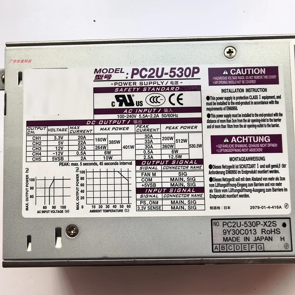 PC2U-530P-X2S Perfect Tested 530W
PC2U-530P-X2S Perfect Tested 530W