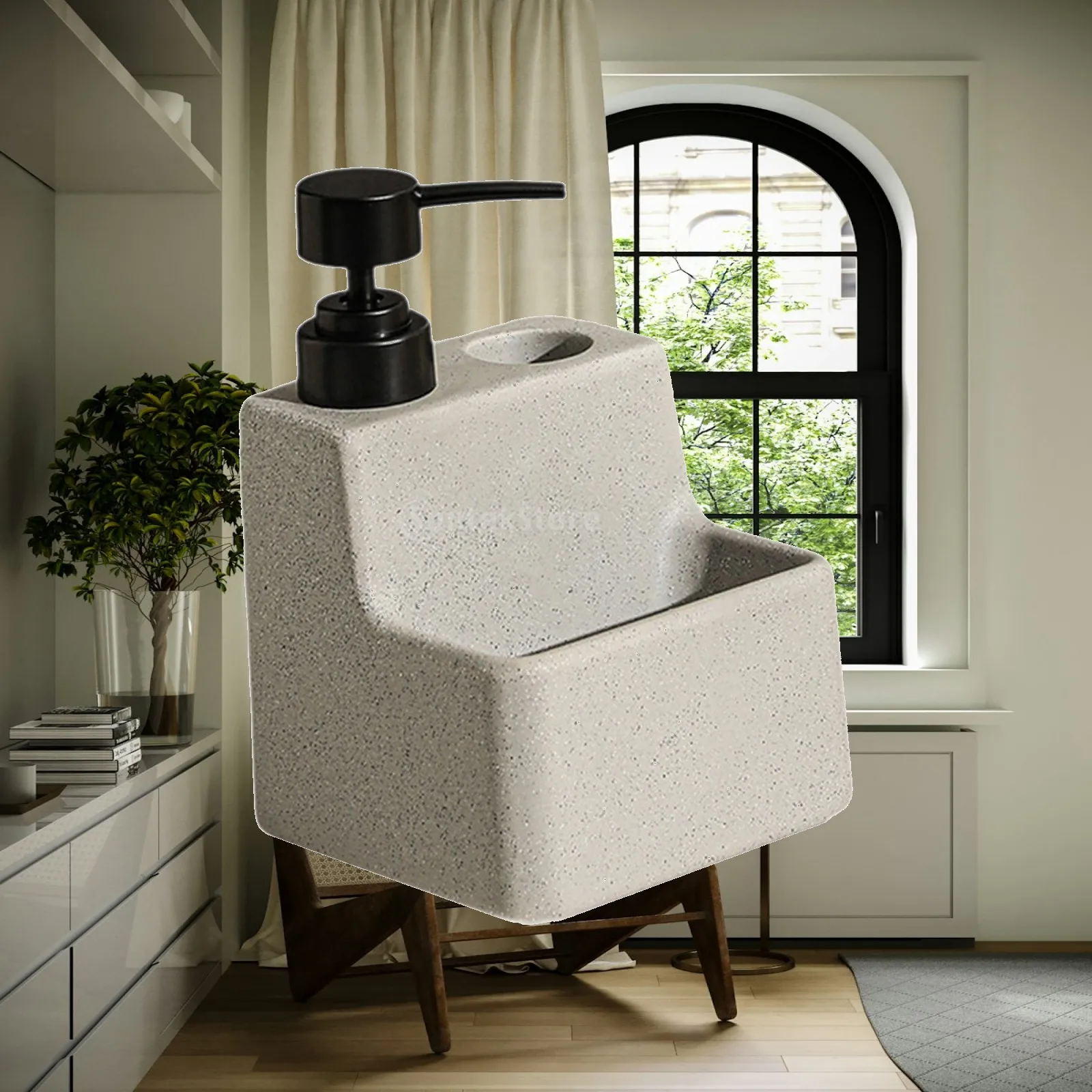 Modern Ceramic Soap Pump Dispenser with Sponge Compartment Compact Dishwashing and Hand Soap Holder for Home Use
Modern Ceramic Soap Pump Dispenser with Sponge Compartment Compact Dishwashing and Hand Soap Holder for Home Use