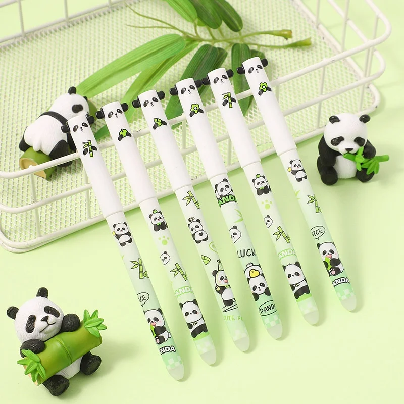 48pcs/lot Kawaii Panda Erasable Gel Pen Cute 0.5mm Blue/Black Ink Signature Pens Promotional Gift Office School Supplies
48pcs/lot Kawaii Panda Erasable Gel Pen Cute 0.5mm Blue/Black Ink Signature Pens Promotional Gift Office School Supplies