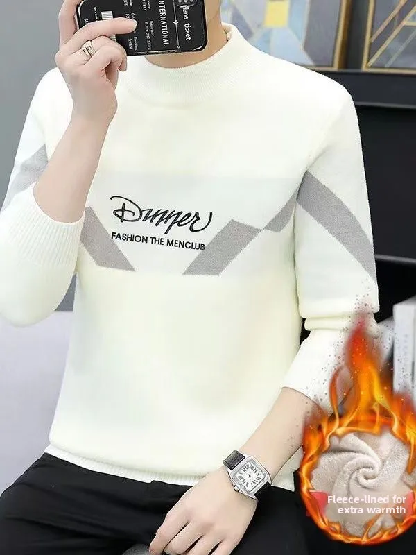Trendy Men's Knitted Sweater High Collar Base Layer irt Youth f High Ne Winter Warm Soft Long Sve Printed Knitwear
Trendy Men's Knitted Sweater High Collar Base Layer irt Youth f High Ne Winter Warm Soft Long Sve Printed Knitwear