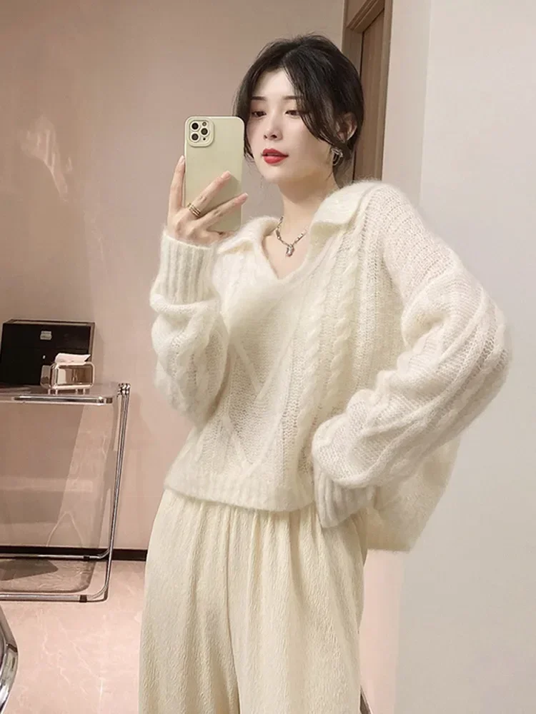 Women Autumn Winter Fashion V-neck Sweater Tops Female Solid Color Knitted Tops Ladies Long Sleeve Casual Pullovers E10430
Women Autumn Winter Fashion V-neck Sweater Tops Female Solid Color Knitted Tops Ladies Long Sleeve Casual Pullovers E10430