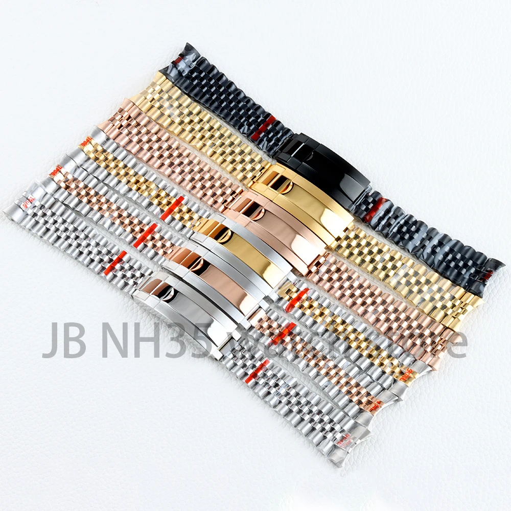 20mm Watch strap For Seiko NH35 NH36 Submariner Case 316L Stainless Steel Watch Strap Glide Lock Buckle Silver Jubilee Bracelet
20mm Watch strap For Seiko NH35 NH36 Submariner Case 316L Stainless Steel Watch Strap Glide Lock Buckle Silver Jubilee Bracelet