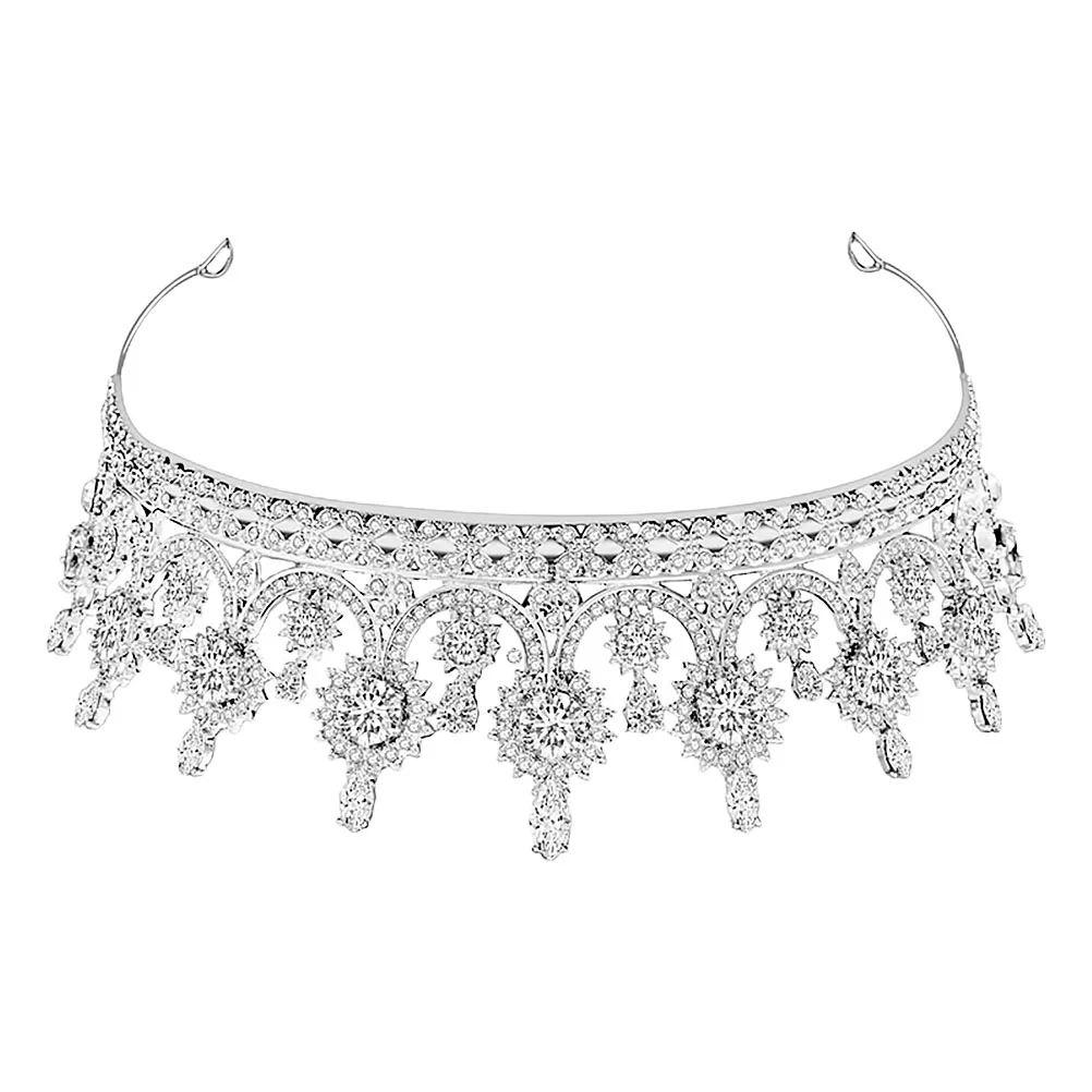 Rhinestone Crown Hair Accessories Bridal Silver Headband Wedding Party Valentine Birthday Anniversary Decor Elegant Charming
Rhinestone Crown Hair Accessories Bridal Silver Headband Wedding Party Valentine Birthday Anniversary Decor Elegant Charming