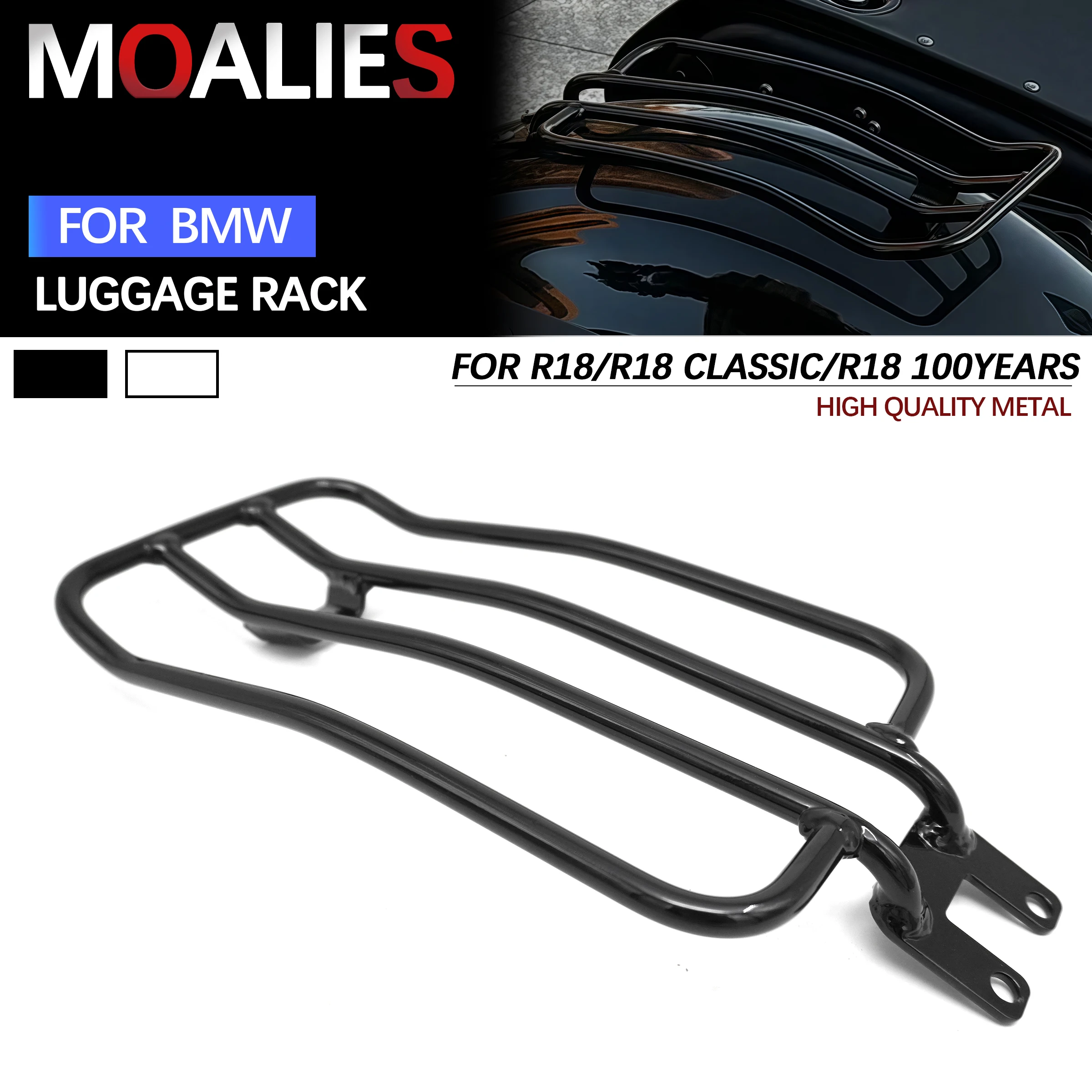 For BMW R18 100 Years R 18 Classic 2020 -2024 Motorcycle Rear Luggage Rack Black/Chromed Solo Seat Cargo Carrier Bracket
For BMW R18 100 Years R 18 Classic 2020 -2024 Motorcycle Rear Luggage Rack Black/Chromed Solo Seat Cargo Carrier Bracket