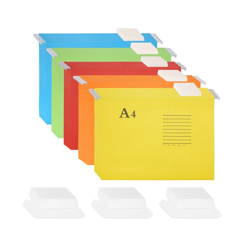 Hanging File Folders, 25 Pack, Letter Size,Assorted Colors, Designed For Color Coded File Organization And File Cabinets
Hanging File Folders, 25 Pack, Letter Size,Assorted Colors, Designed For Color Coded File Organization And File Cabinets