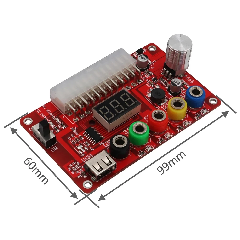 Power Regulator Board Voltage Converter ATX Adapter 3.3V 5V 9V 12V Output Adjustable PC Power Supply for Microcontrollers
Power Regulator Board Voltage Converter ATX Adapter 3.3V 5V 9V 12V Output Adjustable PC Power Supply for Microcontrollers