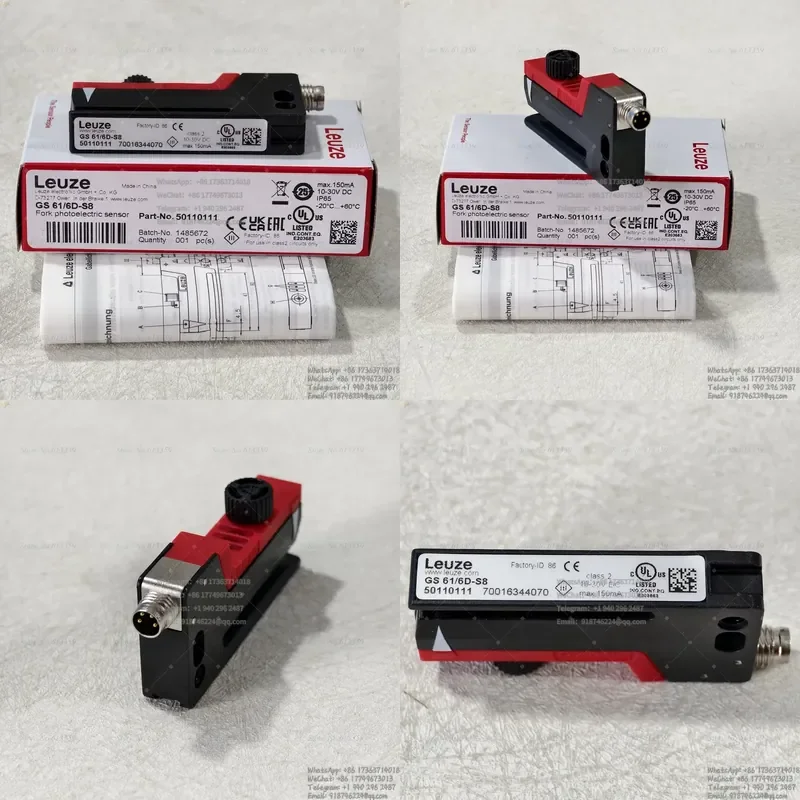 GS 61/6D-S8 Leuze New Slot Sensor Item No. 50110111
GS 61/6D-S8 Leuze New Slot Sensor Item No. 50110111