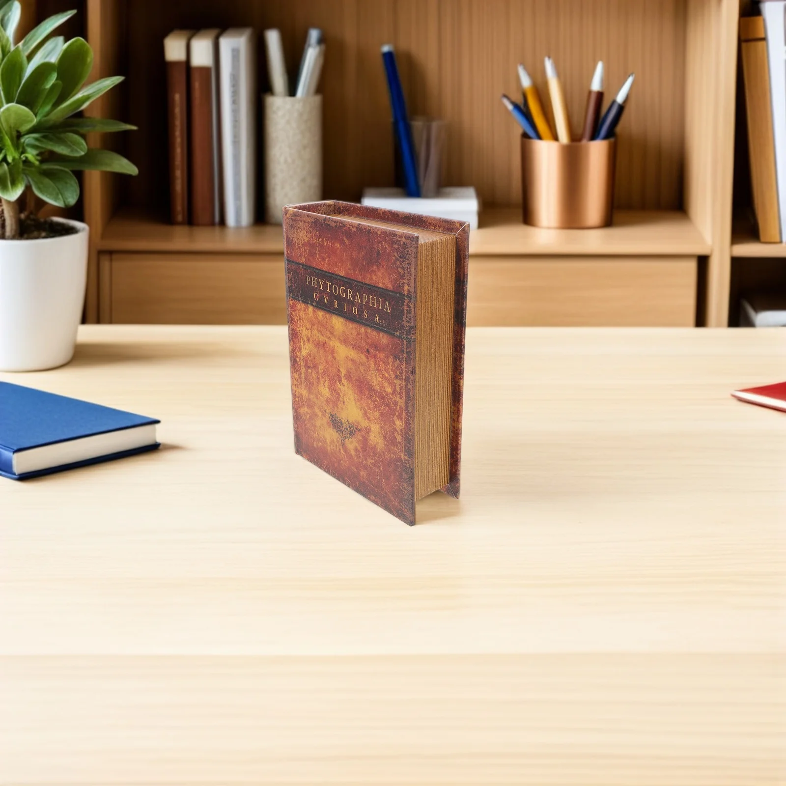 Brown Vintage Wooden Book Shaped Storage Box Decorative Faux Book Trinket Secret Compartment Organizer Trinket Storage Box
Brown Vintage Wooden Book Shaped Storage Box Decorative Faux Book Trinket Secret Compartment Organizer Trinket Storage Box