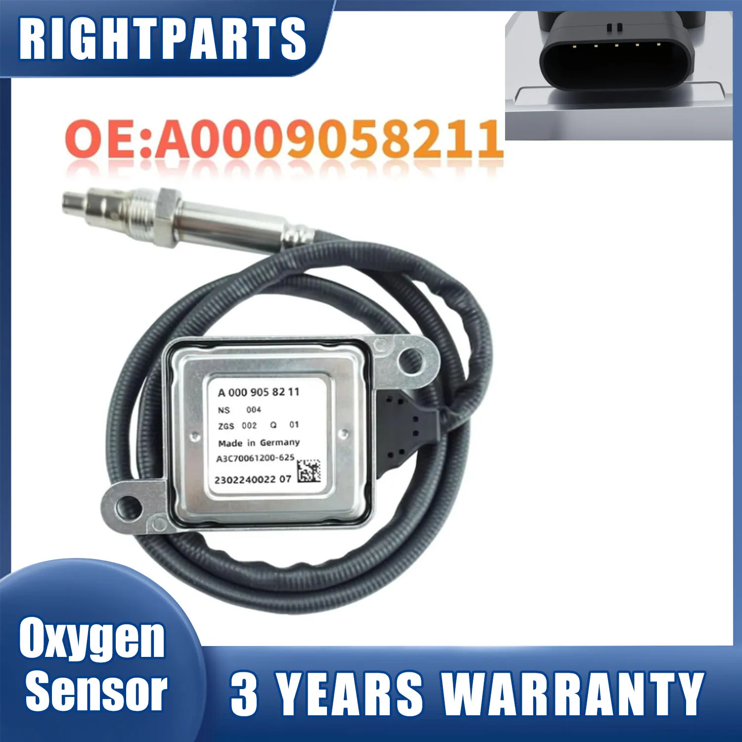 Nitrogen Oxide Nox Sensor A0009058211 For Mercedes-Benz E-Class W167 W205 W213 W222 W238 W257 W447 W463 w907 W910 C200
Nitrogen Oxide Nox Sensor A0009058211 For Mercedes-Benz E-Class W167 W205 W213 W222 W238 W257 W447 W463 w907 W910 C200