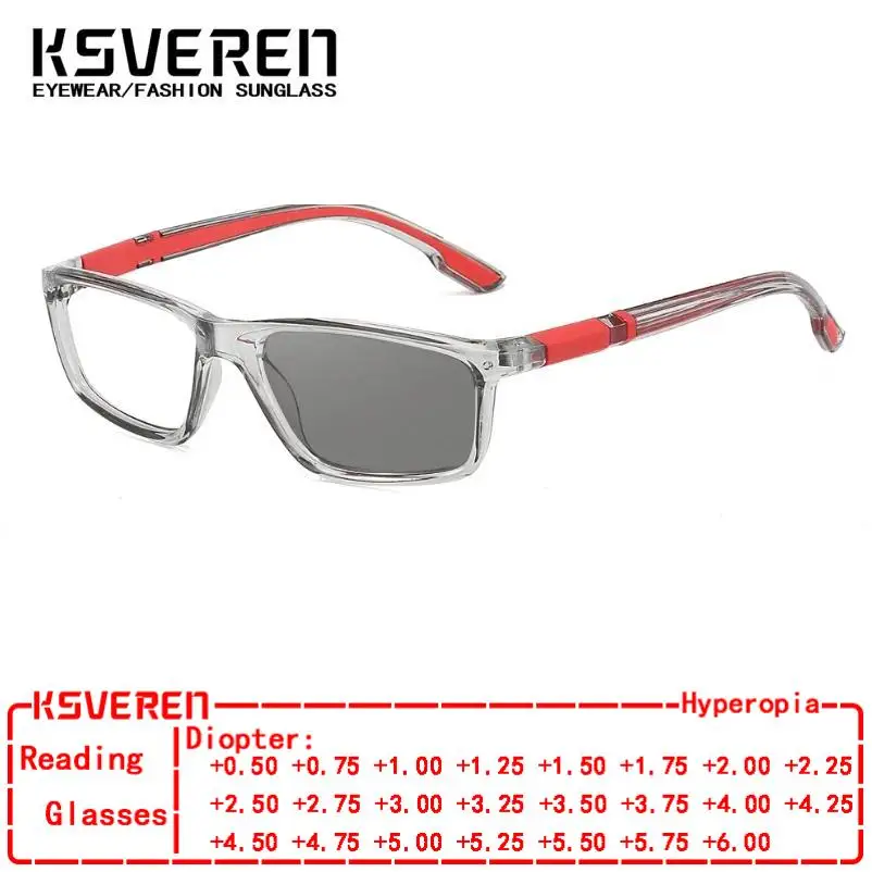 KSVEREN Photochromic Sports Reading Glasses For Men Classic Sunshade Sunglasses Women Square Frame Presbyopic Readers +2.0 +3.0
KSVEREN Photochromic Sports Reading Glasses For Men Classic Sunshade Sunglasses Women Square Frame Presbyopic Readers +2.0 +3.0