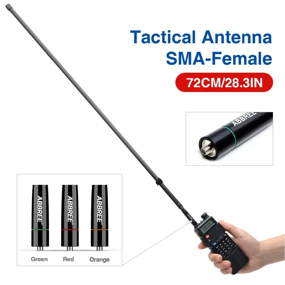 Складная тактическая антенна ABBREE AR-152C CS SMA-Female 33/48/72 см, 144/430 МГц для раций UV-5R, UV-82, BF-888S
Складная тактическая антенна ABBREE AR-152C CS SMA-Female 33/48/72 см, 144/430 МГц для раций UV-5R, UV-82, BF-888S