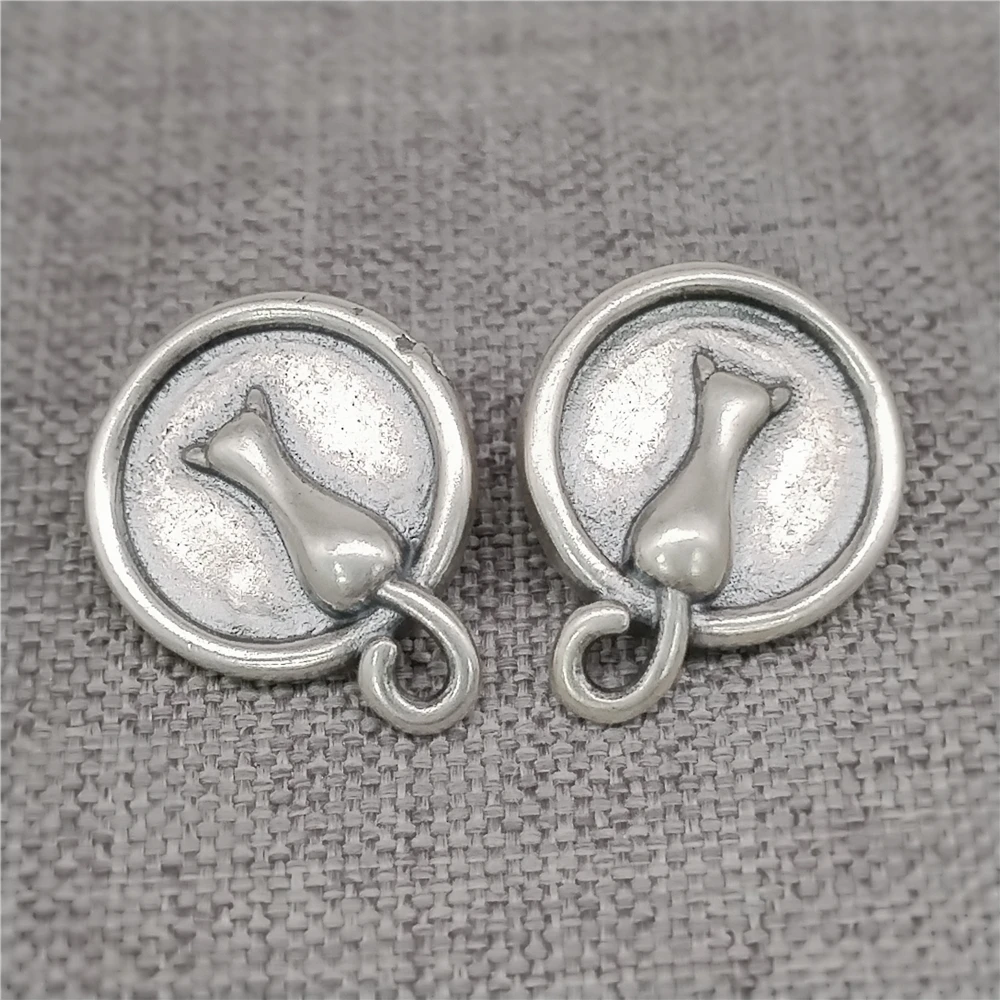 2 шт., застежки-пуговицы из стерлингового серебра 925 пробы с изображением кота для браслета и ожерелья с животными
2 шт., застежки-пуговицы из стерлингового серебра 925 пробы с изображением кота для браслета и ожерелья с животными