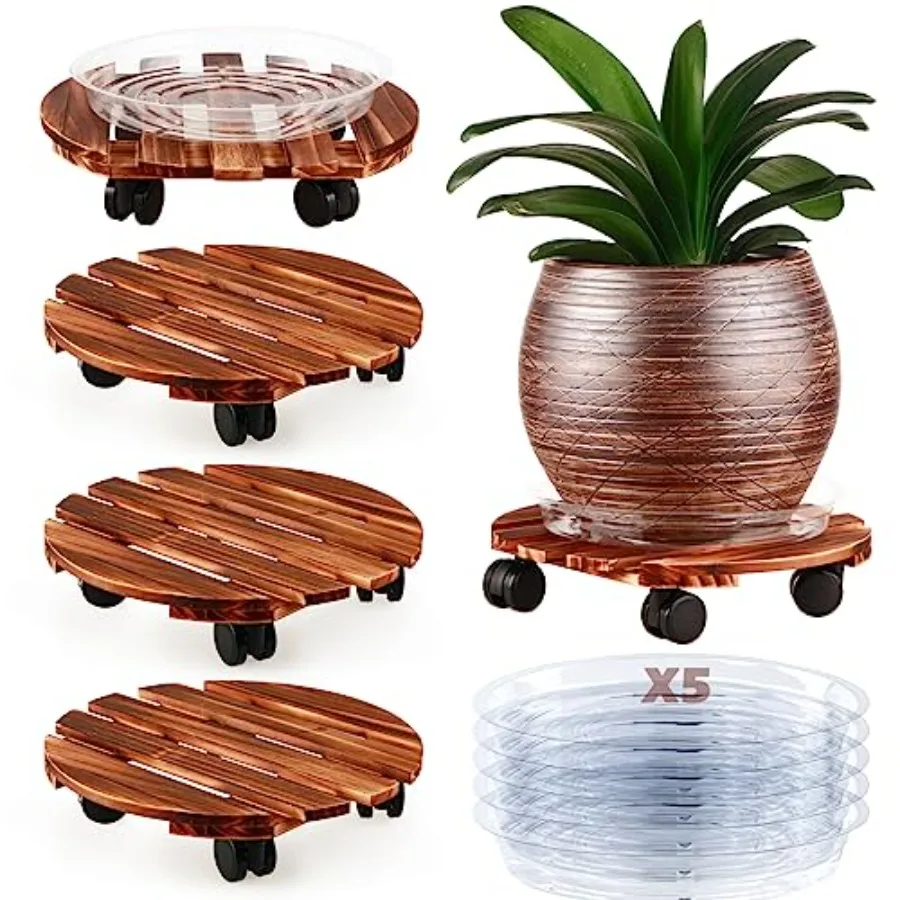 Pack Plant Caddy with Wheels Heavy Duty 1. Wooden Plant Stand on Wheels Plant Dolly Rolling Plant Stand Plant Roller with Caste
Pack Plant Caddy with Wheels Heavy Duty 1. Wooden Plant Stand on Wheels Plant Dolly Rolling Plant Stand Plant Roller with Caste