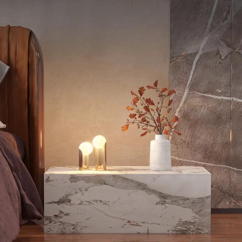 Modern simple full rock slab short bedside table, bedroom bedside table, living room small side table, storage cabinet size
Modern simple full rock slab short bedside table, bedroom bedside table, living room small side table, storage cabinet size