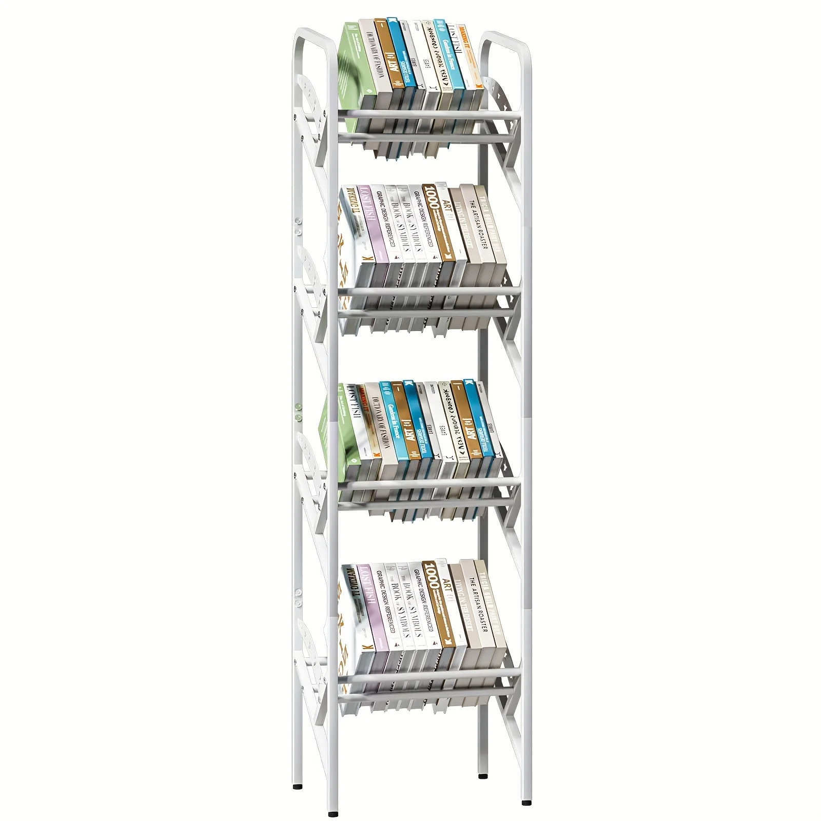4-Tier Bookcase Storage Shelf Bookcase Freestanding Storage Shelf Book Organizer for Living Room, Bedroom, Kitchen, Rustproof
4-Tier Bookcase Storage Shelf Bookcase Freestanding Storage Shelf Book Organizer for Living Room, Bedroom, Kitchen, Rustproof