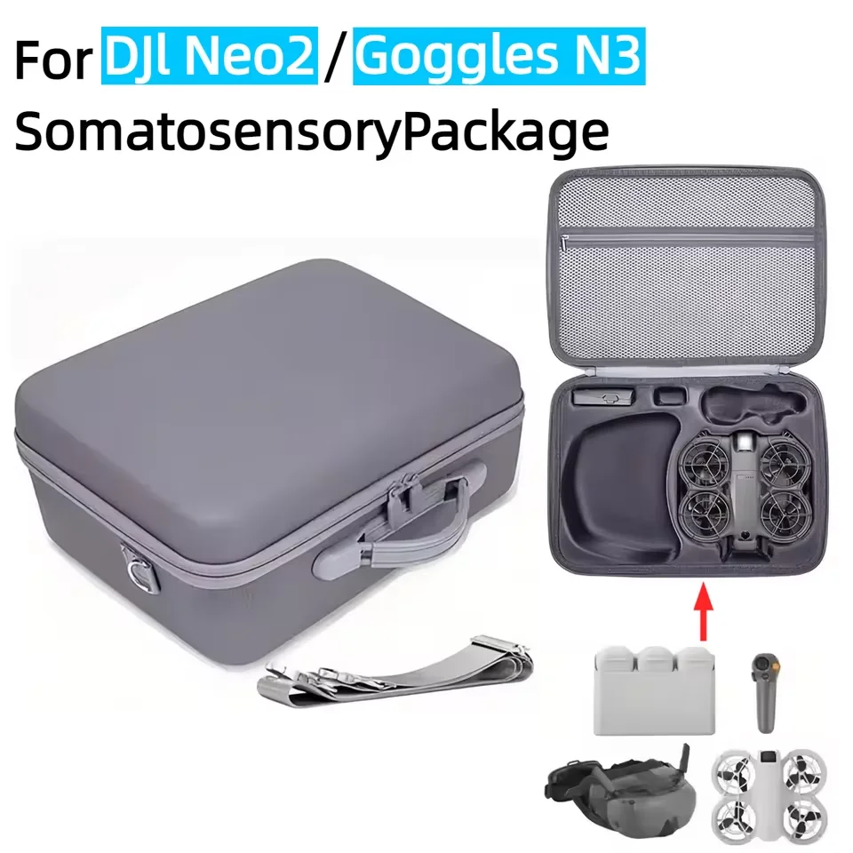 For DJI Neo 2 Motion Fly More Combo Portable Travel Case Dustproof Shoulder Bag NEO 2 Drone Shock-Absorbing Protective Case
For DJI Neo 2 Motion Fly More Combo Portable Travel Case Dustproof Shoulder Bag NEO 2 Drone Shock-Absorbing Protective Case