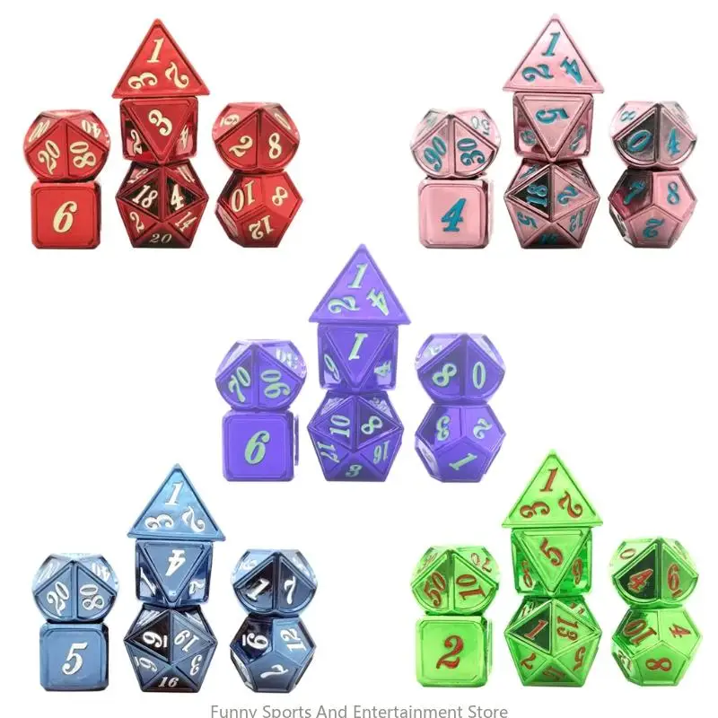 C4DE Metal DND Game Big 7pcs Set для Dungeons и Dragons RPG MTG Table Games D & D и Math Teaching
C4DE Metal DND Game Big 7pcs Set для Dungeons и Dragons RPG MTG Table Games D & D и Math Teaching