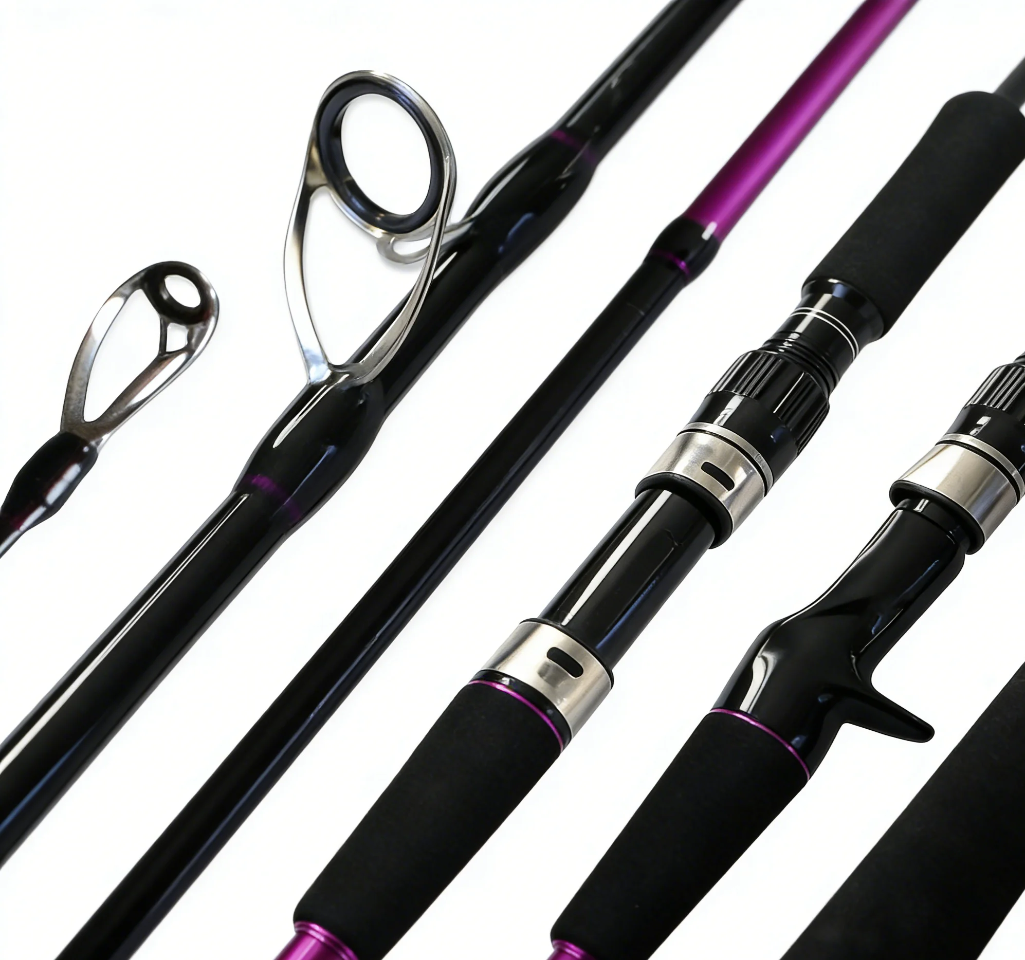 Hybrid Material Fast Action Sea Rod with EVA Handle and Titanium Guides for Saltwater and Freshwater Fishing
Hybrid Material Fast Action Sea Rod with EVA Handle and Titanium Guides for Saltwater and Freshwater Fishing