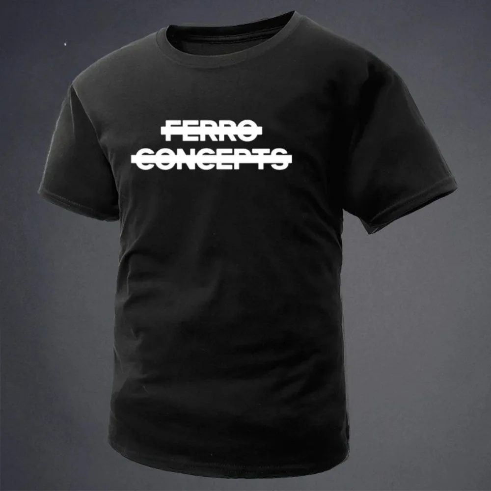 2025 New Summer FERRO CONCEPTS Letter Print Cotton Crew-neck Short-sleeved T-shirt Tough Guy Clothing Fashion
2025 New Summer FERRO CONCEPTS Letter Print Cotton Crew-neck Short-sleeved T-shirt Tough Guy Clothing Fashion