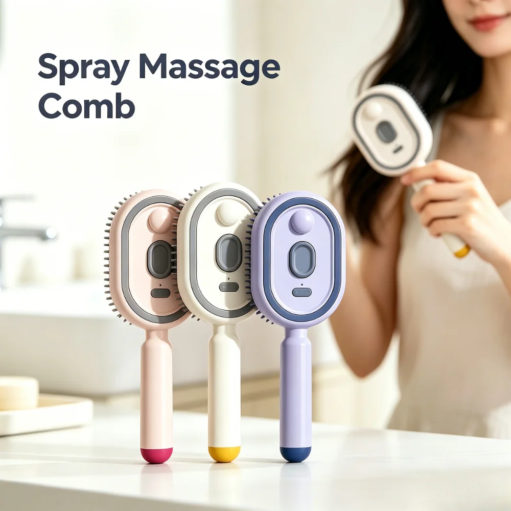 Low Noise Household Spray Massage Comb 10Ml Capacity Self Clean Brush Head Easy Essential Oil Application For Ladies Styling
Low Noise Household Spray Massage Comb 10Ml Capacity Self Clean Brush Head Easy Essential Oil Application For Ladies Styling