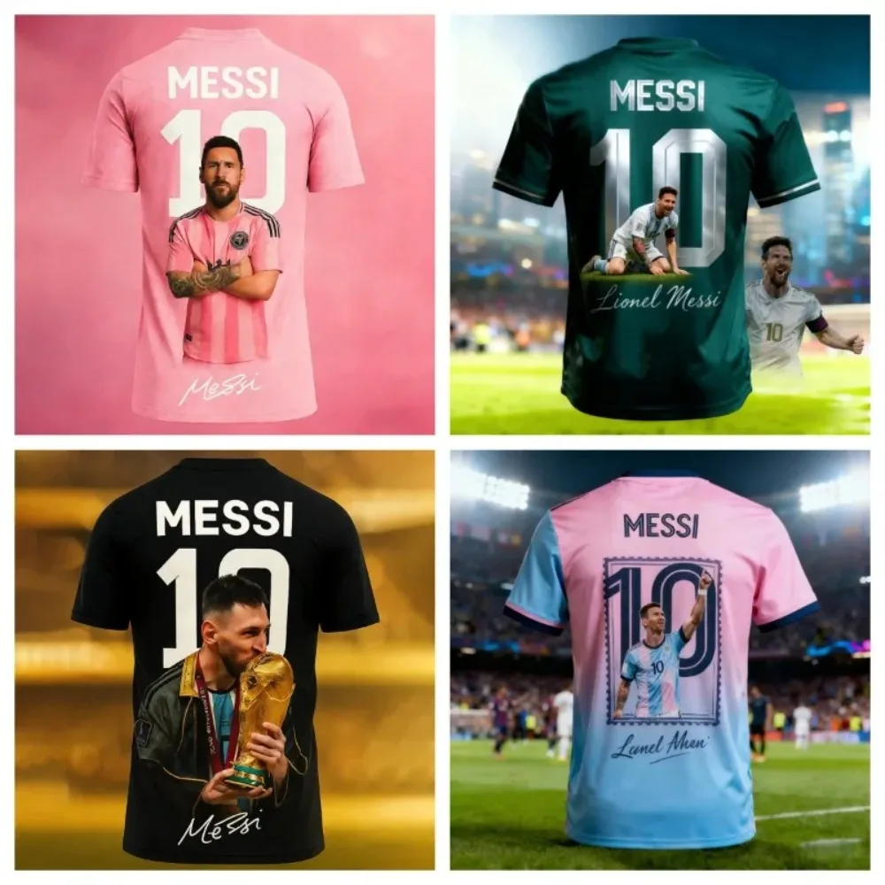Messi Commemorative Summer 3D Print Embroidery Family Clothing Football Jersey T-shirt Suitable for Daily and Outdoor Wear
Messi Commemorative Summer 3D Print Embroidery Family Clothing Football Jersey T-shirt Suitable for Daily and Outdoor Wear