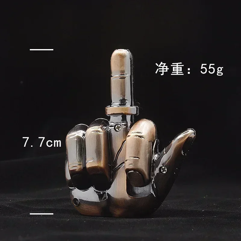 Popular Creative Music Finger Vertical Middle Finger Gesture Gas Lighter Windproof Direct Charging Metal Flashlight Men's Gift
Popular Creative Music Finger Vertical Middle Finger Gesture Gas Lighter Windproof Direct Charging Metal Flashlight Men's Gift