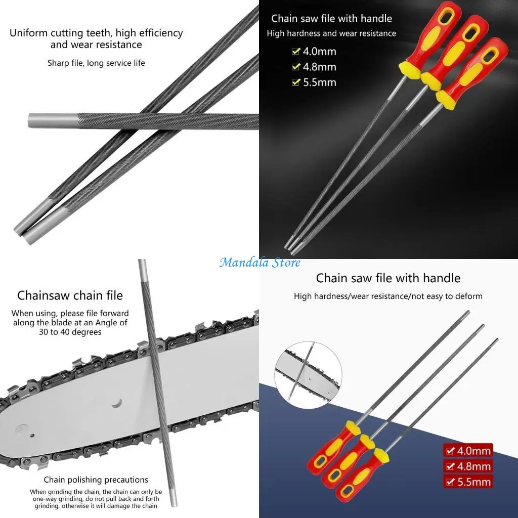 U2JC Essential 4mm/4.8mm/5.5mm Diameter Chainsaw Chain File Chain Files Sharpener for Effective Sharpening, Sturdy Metal
U2JC Essential 4mm/4.8mm/5.5mm Diameter Chainsaw Chain File Chain Files Sharpener for Effective Sharpening, Sturdy Metal
