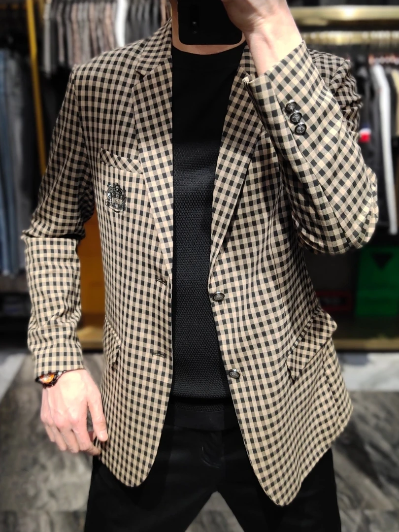 Spring Autumn Plaid Business Casual Men's Suit Comfortable Fashionable Versatile Standard Fit Long Sleeve Antibacterial
Spring Autumn Plaid Business Casual Men's Suit Comfortable Fashionable Versatile Standard Fit Long Sleeve Antibacterial