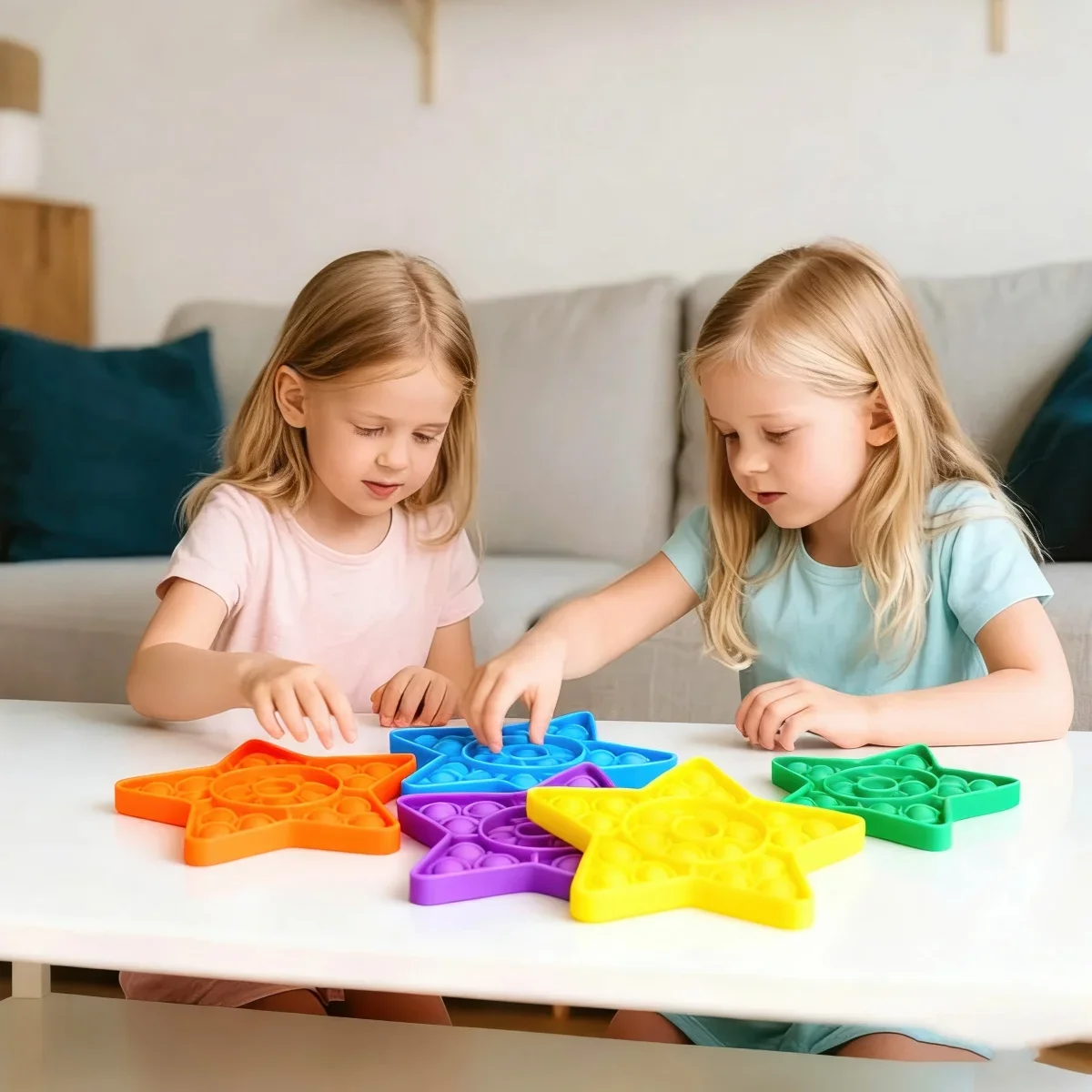 1PC Silicone Pop Bubble Fidget Toy - Rainbow Star Heart Rabbit Sensory Toy for Stress Relief Kids (Color Random, Cannot Choose)
1PC Silicone Pop Bubble Fidget Toy - Rainbow Star Heart Rabbit Sensory Toy for Stress Relief Kids (Color Random, Cannot Choose)