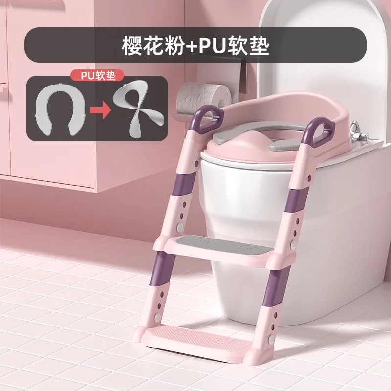 Children's Toilet Seat Step Stool with Ladder & Safety Handles
Children's Toilet Seat Step Stool with Ladder & Safety Handles