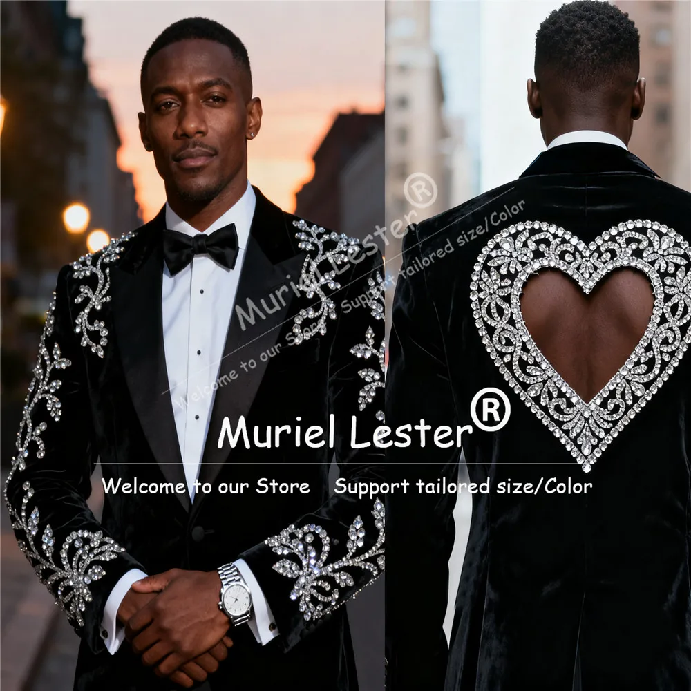 Мужские костюмы с бриллиантами и вырезом сзади, комплект из 2 предметов, пиджаки для выпускного жениха, приталенные свадебные смокинги, мужской наряд по индивидуальному заказу, trajes para hombre
Мужские костюмы с бриллиантами и вырезом сзади, комплект из 2 предметов, пиджаки для выпускного жениха, приталенные свадебные смокинги, мужской наряд по индивидуальному заказу, trajes para hombre