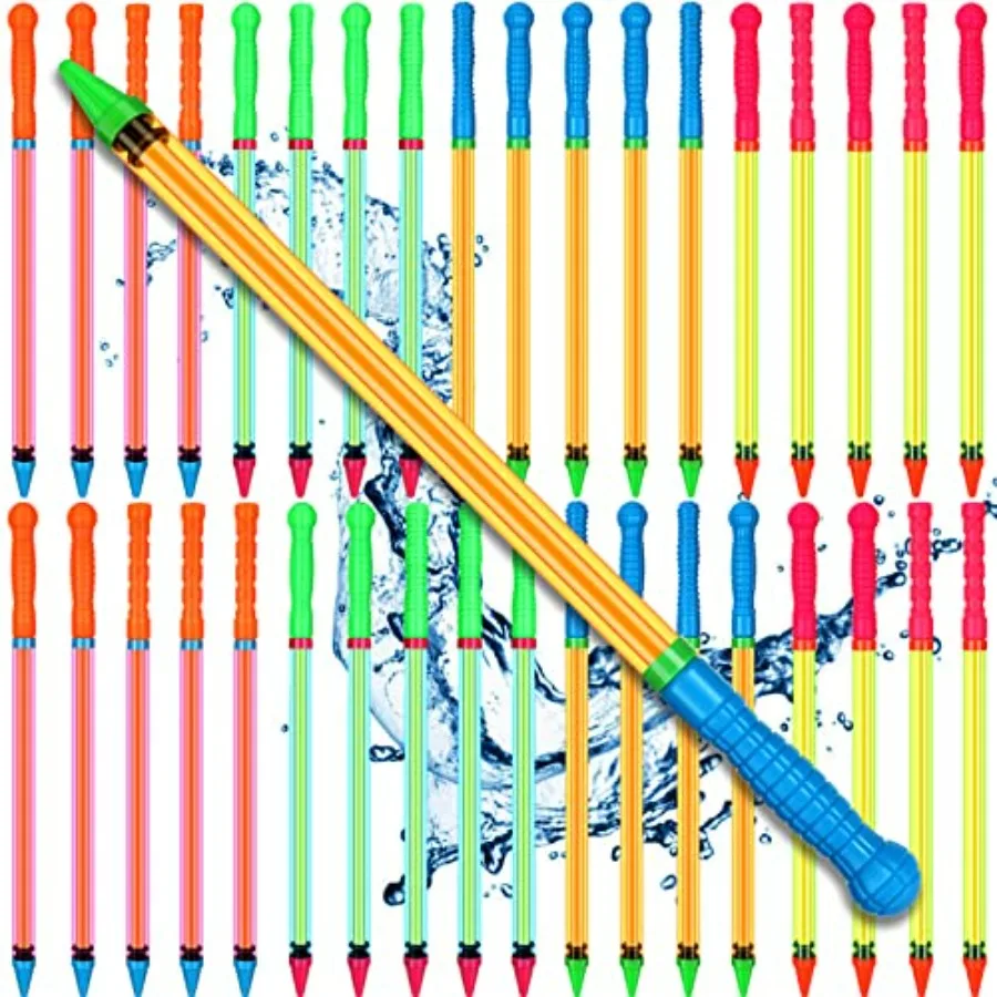 Beach and pool toys: 36 pcs 25 crayon water guns, plastic, blue/red/yellow, long-range suction tube squirts for summer party ga
Beach and pool toys: 36 pcs 25 crayon water guns, plastic, blue/red/yellow, long-range suction tube squirts for summer party ga