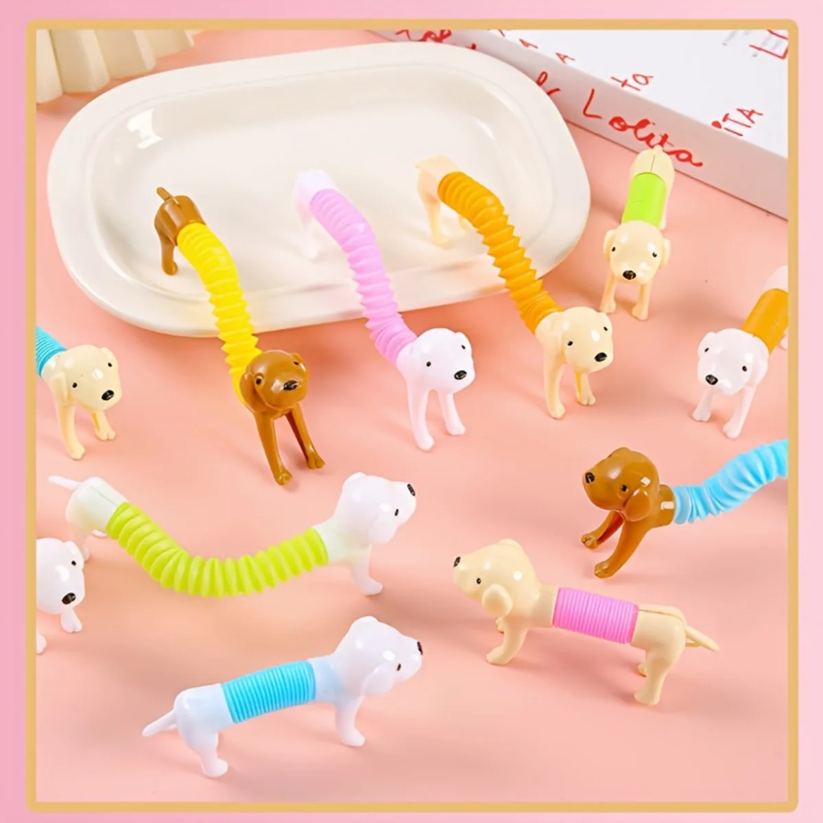12pcs Flexible dog toy; a creative, expandable tube that’s perfect for party favors, candy bags, and as a chew toy
12pcs Flexible dog toy; a creative, expandable tube that’s perfect for party favors, candy bags, and as a chew toy
