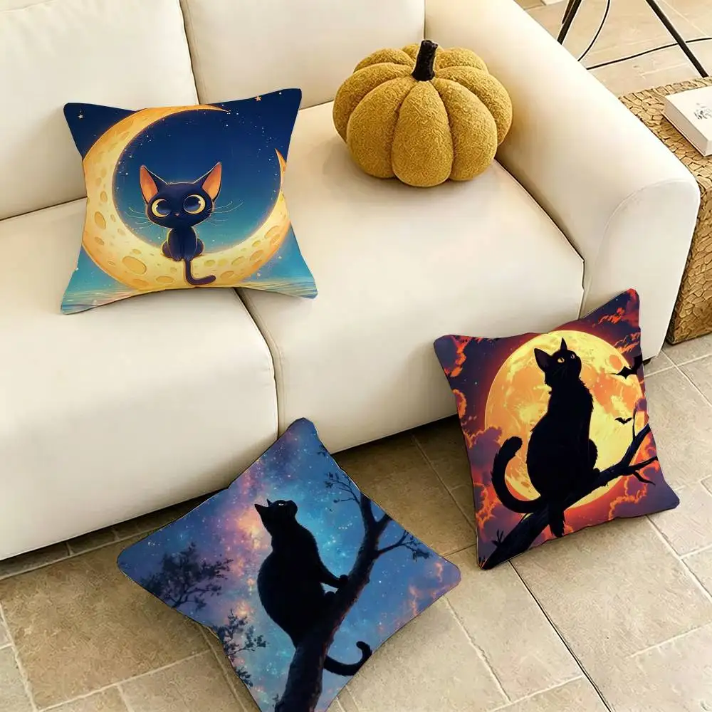 Black Cat-T Themed Pillow Case Square Double-Sided Sofa Cushion Cover Bedroom Bedside Pillow Gift
Black Cat-T Themed Pillow Case Square Double-Sided Sofa Cushion Cover Bedroom Bedside Pillow Gift