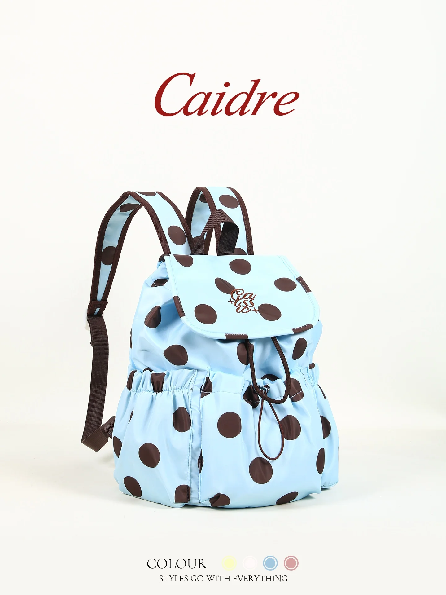 Caidre Polka Dot Women's Backpack Lightweight Travel School Bag Large Capacity Canvas Material Summer 2026 Collection
Caidre Polka Dot Women's Backpack Lightweight Travel School Bag Large Capacity Canvas Material Summer 2026 Collection