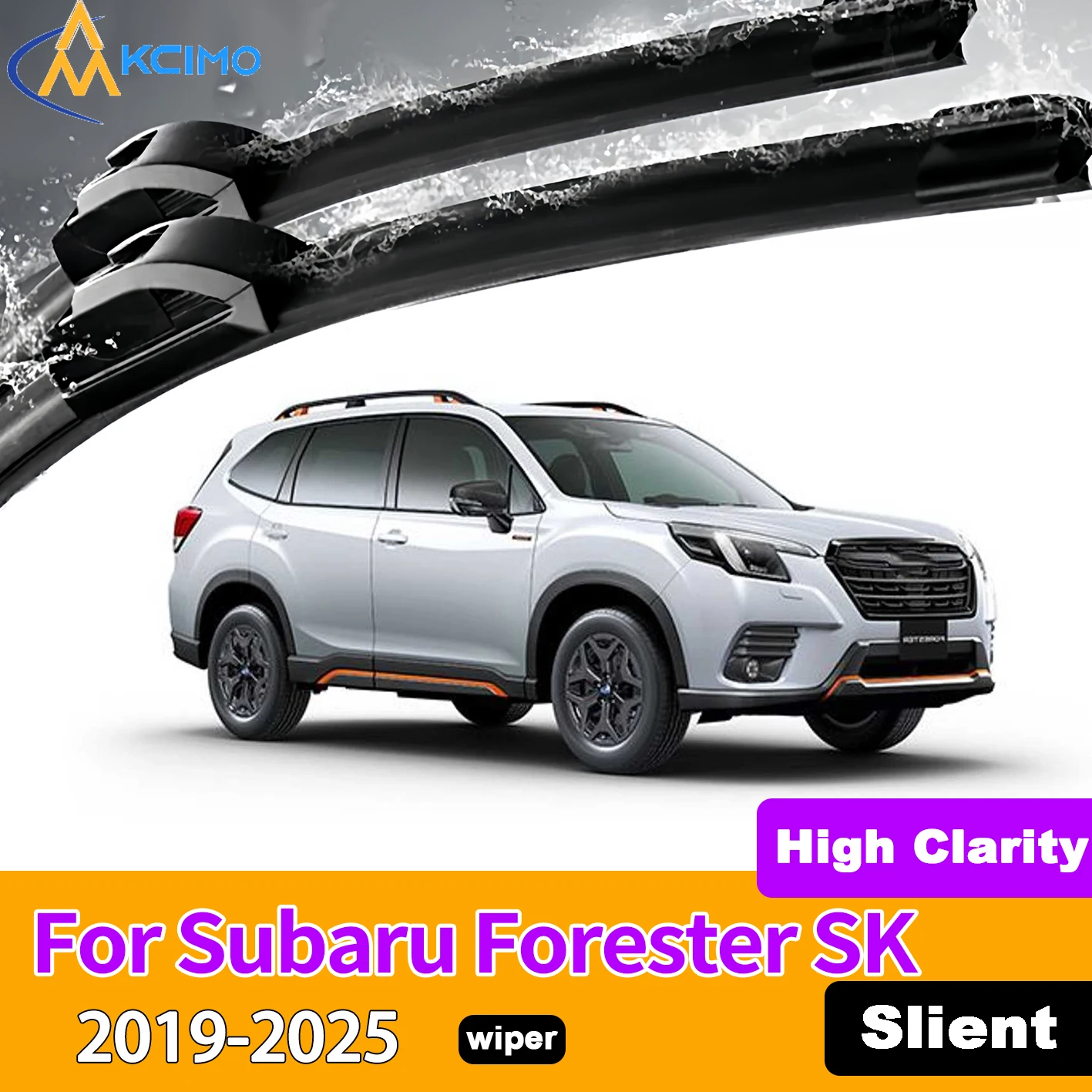 KCIMO 2PCS Front Windshield Wiper Blades For Subaru Forester SK 2019-2025, Streak Free Silent All Weather Wiper Blades
KCIMO 2PCS Front Windshield Wiper Blades For Subaru Forester SK 2019-2025, Streak Free Silent All Weather Wiper Blades