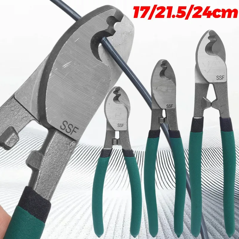 17/21.5/24cm Manual Electrician Cable Cutter Tool Multifunctional Electrician Pliers Wire Stripping Cutting Crimper Hand Tools
17/21.5/24cm Manual Electrician Cable Cutter Tool Multifunctional Electrician Pliers Wire Stripping Cutting Crimper Hand Tools