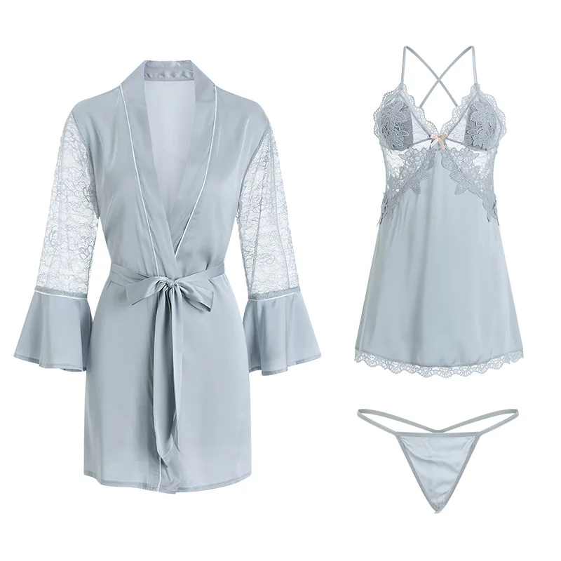 Sexy Deep V Lace Trim Satin Slip Nightdress Women Sleepwear Spaghetti Strap Nightgown Lingerie Homewear
Sexy Deep V Lace Trim Satin Slip Nightdress Women Sleepwear Spaghetti Strap Nightgown Lingerie Homewear
