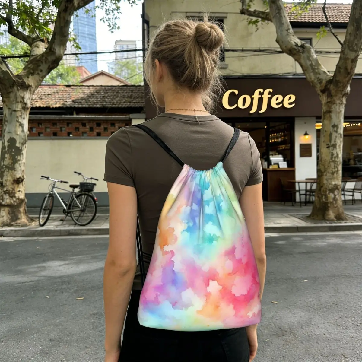 Blunt Color Mist Watercolor Pattern Backpacks Portable Drawstring Bags Sundries Bag Book Bags for Travel Students
Blunt Color Mist Watercolor Pattern Backpacks Portable Drawstring Bags Sundries Bag Book Bags for Travel Students