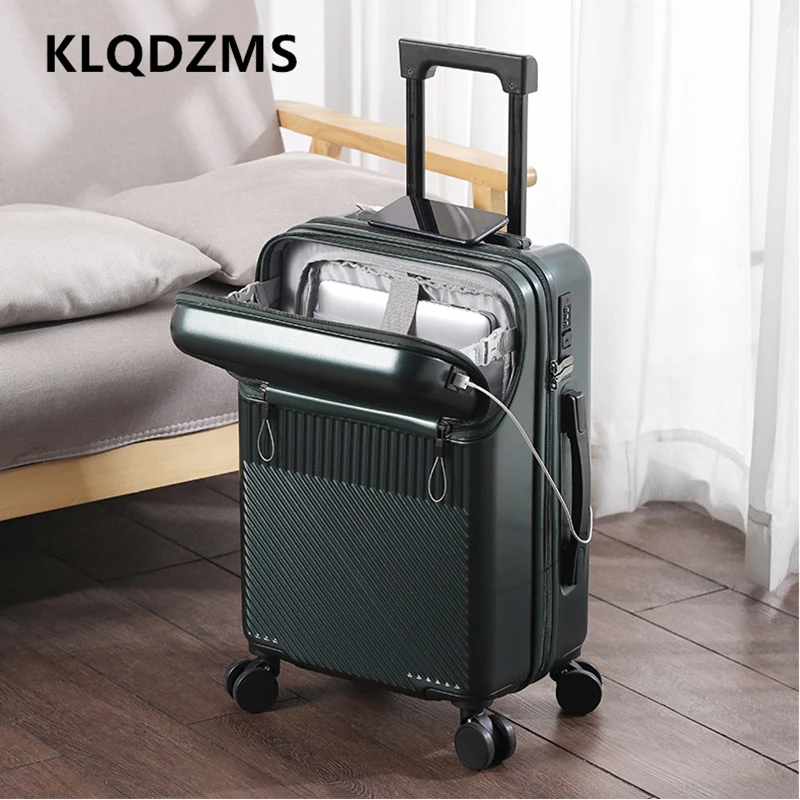 KLQDZMS Travel Luggage Front Opening Boarding Case USB Charging Trolley Case Multi-functional 20"22"24"26 Inch Women's Suitcase
KLQDZMS Travel Luggage Front Opening Boarding Case USB Charging Trolley Case Multi-functional 20"22"24"26 Inch Women's Suitcase