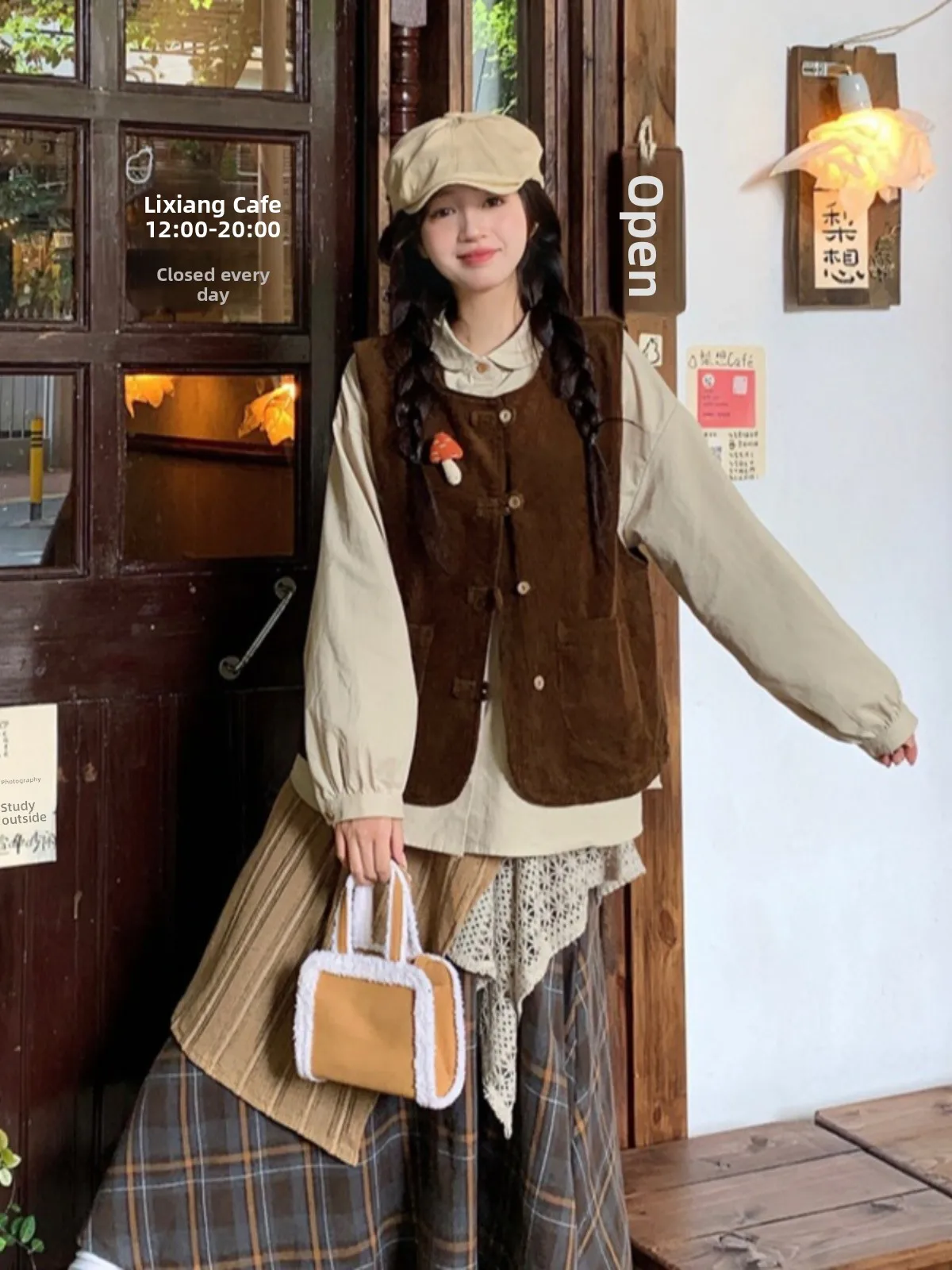 plus Size Women's Vintage Japanese Style Layered Vest Top Coat Autumn New High Waist Plaid Skirt Set Fashionable Commute...
plus Size Women's Vintage Japanese Style Layered Vest Top Coat Autumn New High Waist Plaid Skirt Set Fashionable Commute...