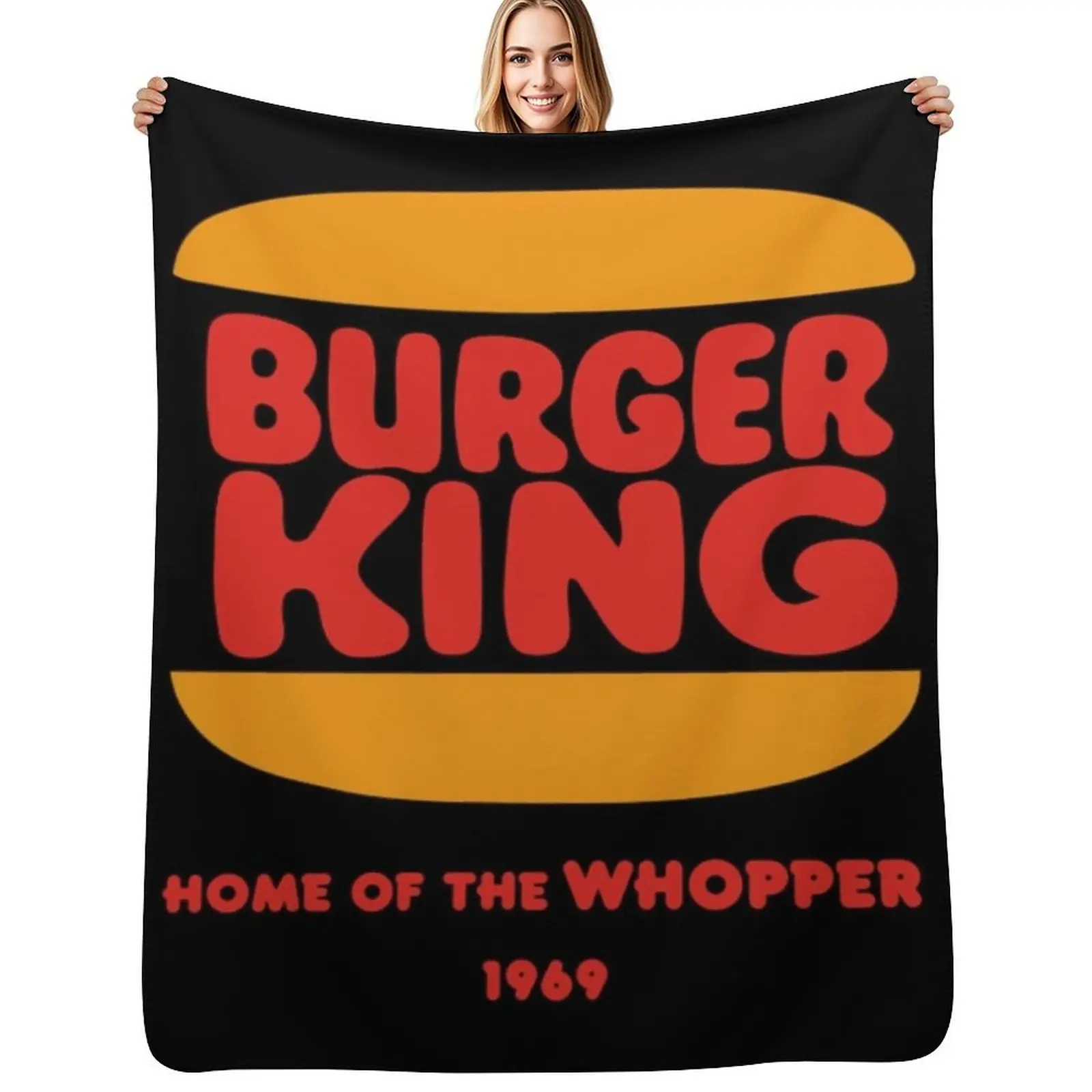 Vintage 70s, 80s, 90s, Burger King Home Of The Whopper 1969 Logo Throw Blanket Soft Home Decor Blanket for Couch Bedroom
Vintage 70s, 80s, 90s, Burger King Home Of The Whopper 1969 Logo Throw Blanket Soft Home Decor Blanket for Couch Bedroom