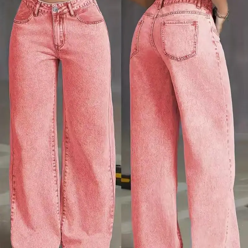 2025 Summer New Loose Trendy Design Pants Wide Leg Pants Personalized Street Solid Color Washed Jeans
2025 Summer New Loose Trendy Design Pants Wide Leg Pants Personalized Street Solid Color Washed Jeans
