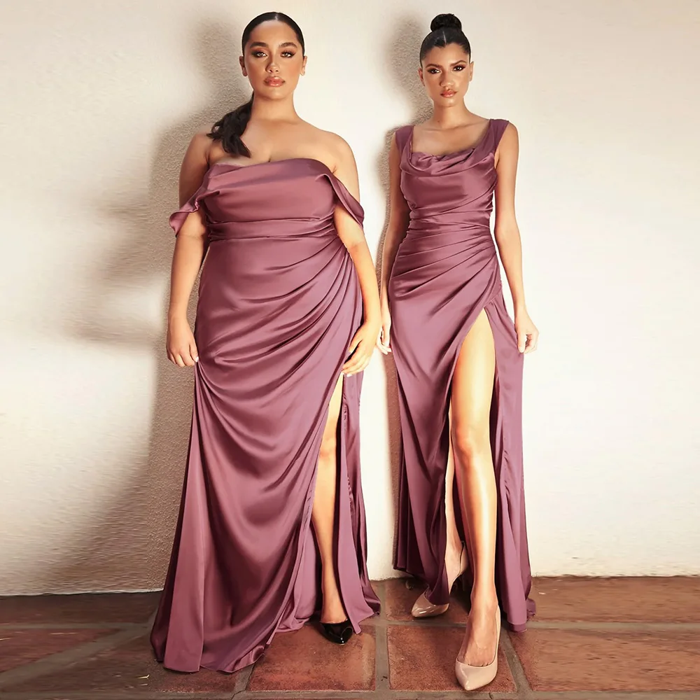 Simple Bridesmaid Dresses Long Off Shoulder Mermaid Bridesamid Gown 2022 Side Slit Pleat Backless Elegant Wedding Party Dress
Simple Bridesmaid Dresses Long Off Shoulder Mermaid Bridesamid Gown 2022 Side Slit Pleat Backless Elegant Wedding Party Dress