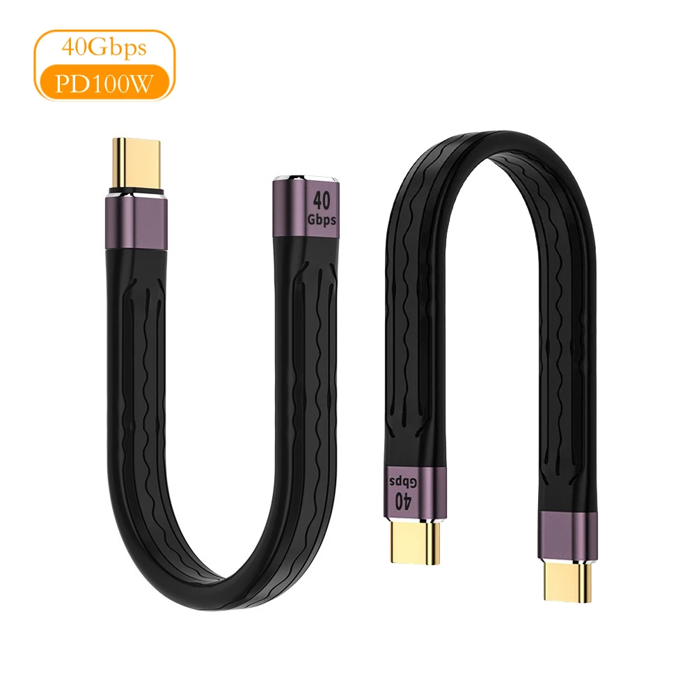Плоский короткий кабель USB C 100 Вт 40 Гбит/с передача данных 4K UHD видео PD Быстрая зарядка FPC 3,1 Gen 2 USB C к USB C совместимый кабель
Плоский короткий кабель USB C 100 Вт 40 Гбит/с передача данных 4K UHD видео PD Быстрая зарядка FPC 3,1 Gen 2 USB C к USB C совместимый кабель